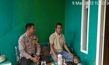 Bripka Ilyas Bhabinkamtibmas Desa Cibadak Polsek Cikupa Gencar Lakukan  Kegiatan :*Sambang* Kepada Tokoh Masyarakat Berikan Pesan Tetang Harkamtibmas