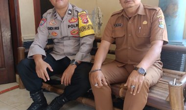 Anggota Bhabinkamtibmas Polsek Cikupa Polresta Tangerang Polda Banten Aipda Didi ms Giat Kunjungan/DDS Kantor Desa Sukanagara