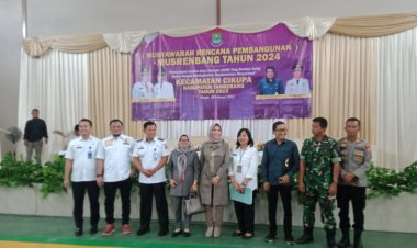 Camat Cikupa, Supriyadi S.STP.,M.I.P, Hadiri Musrembang Di Gedung Serba Guna Desa Talaga  Masyarakat
