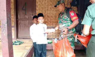 Jum’at Berkah Rutin Berbagi Peduli Santri Koramil 05/Balaraja Kodim 0510/Tigaraksa