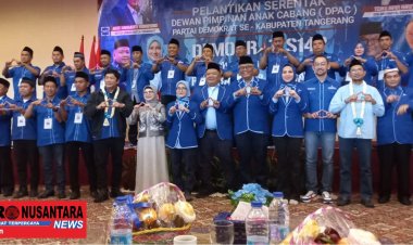 Nonce Thendean SH Ucapkan Selamat Atas Dilantiknya Ketua dan Pengurus DPAC Partai Demokrat Se-Kabupaten Tangerang