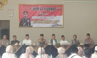 Jumat Curhat, Kapolresta Tangerang Dengarkan Aspirasi Masyarakat Desa Talaga Kecamatan Cikupa
