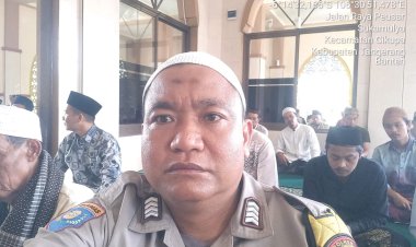 Bripka Anwarudin Bhabinkamtibmas Kegiatan Rutin Jumat Keliling Polsek Cikupa Polresta Tangerang Polda Banten