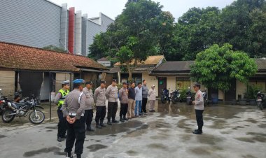 Apel Pagi Bersama Personil Polsek Cikupa Langsung Dipimpin Oleh Wakapolsek Cikupa Akp Udiyano