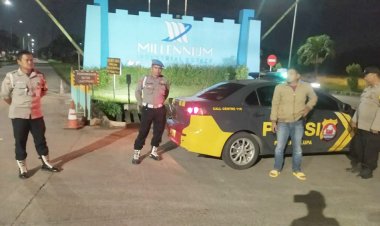 Untuk Menekan Kriminalitas, Polsek Cikupa Polresta Tangerang Lakukan Patroli Rutin Malam Hari