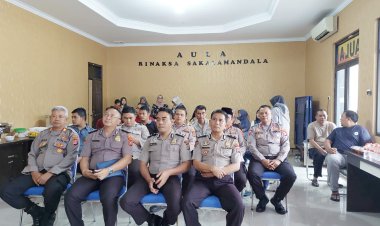 Kapolsek Cikupa Akp Imam Wahyu Pramono, S.IK, Pimpin Langsung Syukuran Dan Kenaikan Pangkat Personil Polsek Cikupa Polresta Tangerang