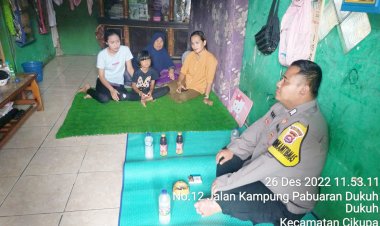 Personil Polsek Cikupa Bripka Hartanto Bhabinkamtibmas, Gencar DDS Lebih Efektip Kepada Warga Desa Dukuh