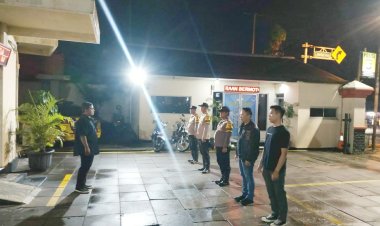 Polsek Cikupa Laksanakan Apel Ops Cipkon Langsung Dipimpin Oleh Kanit Reskrim IPDA Fikri Abdul Azis, S.Tr.k