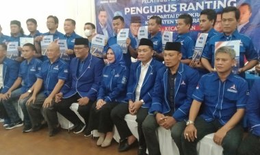 Ketua Fraksi DPRD Kabupaten Tangerang, Nonce Thendean, SH Hadiri Pelantikan Pengurus Ranting Partai Demokrat Tingkat Kecamatan Cikupa