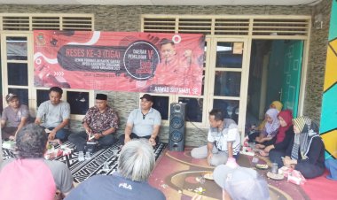 AHMAD SUPRIADI, SE,Anggota DPRD Kabupaten Tangerang Dari Fraksi PDI Perjuangan Gelar Reses Ke 3 Di Desa Dukuh