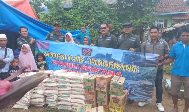 APDESI Kabupaten Tangerang Kunjungi dan Salurkan Bantuan Korban Bencana di Cianjur