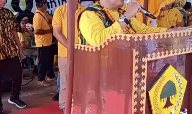 HUT Partai Golkar Ke 58  Lampung Timur Gelar Jalan Sehat dan Donor Darah