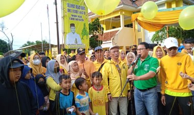 HUT KE 58 Partai Golkar,DPD Golkar Metro adakan jalan sehat