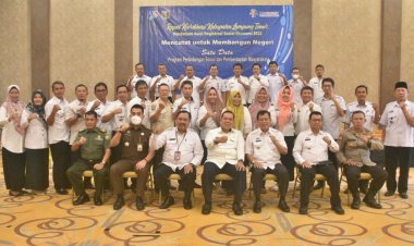 Wakil Bupati Lampung Timur, Aswar Hari, Hadiri Sosialisasi  Registrasi Ekonomi