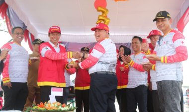 HUT PMI Ke 77  Di Adakan Di Pantai Kerang Mas