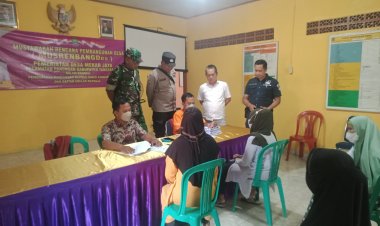 Monitoring Penyaluran Bansos PKH BBM  500 Ribu Di Desa Mekar Jaya