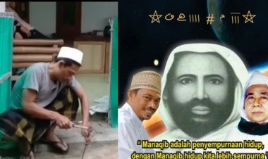 Viral, Gubes Manakib Sekh Abdul Qodir Jailani KH Herman Mengobati Sakit Gigi Dengan Getaran Energi Paku