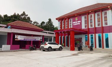 Peresmian Kantor Kepala Desa Cikuya Yang Megah