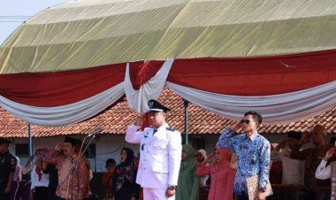 Pemdes Mekar Jaya Menggelar Upacara HUT RI Ke 77