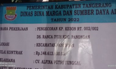 Proyek Betonisasi Jalan Kampung Ranca Kebon, Desa Ranca Iyuh Diduga Tidak Sesuai RAB