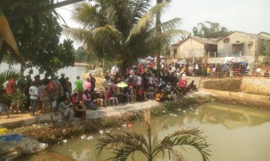 Yayasan E-Troppers Bersama Desa Waringin Jaya Melouncing Setu Kandang Sapi