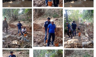 Kades Citaringgul Launching Pembangunan TPT Melalui Program Samisade