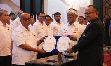 Iwan Setiawan Titip Majukan Olahraga Kabupaten Bogor Kepada Pengurus KONI Yang Baru