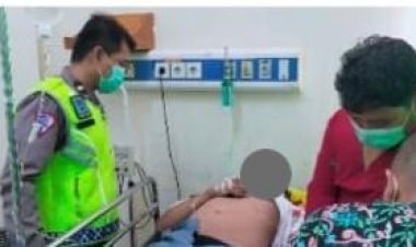 Kecelaan melibatkan Sepeda Motor dan Mobil Box di Sukaraja Bogor, Pihak Kepolisian Gelar Olah TKP