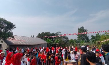 Pemdes Sukatani Gelar Jalan Santai Sambut HUT Kemerdekaan RI Ke 78