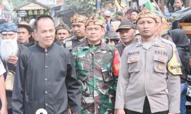 Sinergitas TNI - Polri Wilayah Hukum Polsek Nanggung Pada Kegiatan Masyarakat Wujud Kemitraan