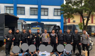 Polres Bogor Berhasil Amankan 7 Orang Angota Gangster di Wilayah Cibinong Bogor