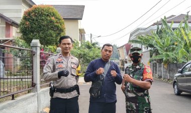 Sinergitas TNI- Polri Bhabinkamtibmas Dan Bhabinsa Laksanakan Giat Bersinergi Diwilayah Hukum Polsek Ciawi