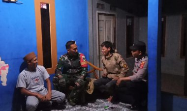 Sinergitas TNI - Polri Menciptakan Keamanan Serta Sekaligus Pencegahan Dari Adanya Kejahatan Tindak Kirminalitas Di Wilayah Binaan