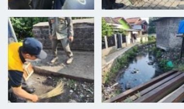 Kapolsek Sukaraja Pimpin Langsung Kegiatan Pelaksanaan Membersihkan Sampah Serentak