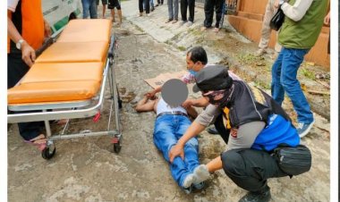 Polsek Cijeruk Gelar Olah TKP, di Temukannya Jasad Seorang Pria Yang Berada DiJalanan