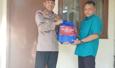 GELAR KEGIATAN BHAKTI SOSIAL UNTUK WARGA MASYARAKAT POLSEK CIJERUK MENYAMBUT HARI BHAYANGKARA KE 77 TAHUN 2023