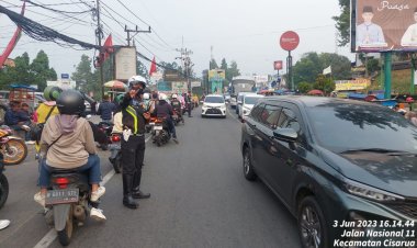 Satlantas Polres Bogor Polres Bogor Tempatkan 89 Personil di titik rawan kemacetan di Jalur Puncak