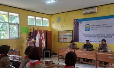 Polisi RW Polres Bogor Polsek Gunung Sindur Ipda Dewantoro Kanit Panit Samapta Polsek Gunung Sindur Adakan Polisi Mengajar