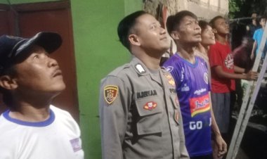 Polisi RW Desa Mekarjaya Ciomas Kabupaten Bogor Gelar Kerja Bakti Bersama Warga