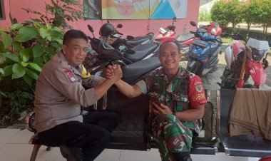 Bhabinkamtibmas Polsek Babakan Madang Polres Bogor Aiptu Empud Mahpudin Sinergitas TNI POLRI