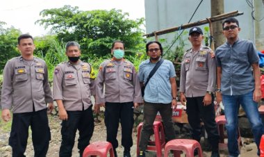 KAPOLSEK BABAKAN MADANG BERSAMA PERSONIL POLSEK LAKSANAKAN APEL KESIAPAN PENGAMANAN BURUH BOGORINDO SENTUL