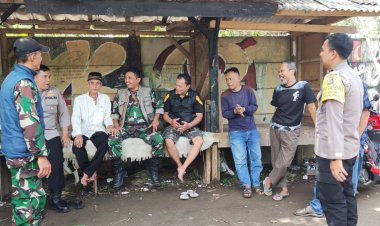 Sinergitas TNI- Polri , Bhabinkamtibmas Polsek Caringin Polres Bogor Polda Jabar Bersama Babinsa Laksanakan Kegiatan Sambang Dengan warga Masyarakat