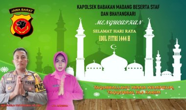 Keluarga besar Kapolsek Babakan Madang mengucapkan