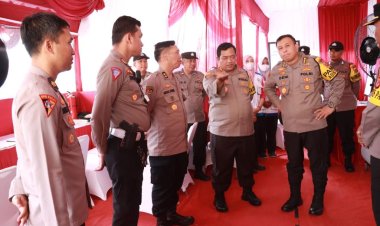 Kapolres Bogor Dampingi Tim Asistenti Polda Jabar Tinjau Pos Pam Lodaya 2023 di Wilayah Hukum Polres Bogor
