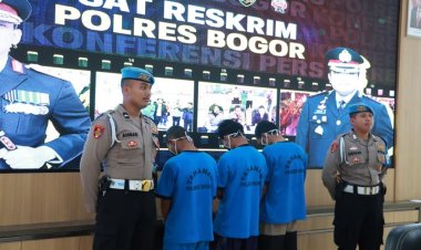 Polres Bogor Polda Jabar Release Ungkap Pelaku Pencurian demgan kekerasan disertai Pembunuhan Berencana, Kurang dari 1x24 Jam Cepat Terrungkap dan Tertangkap 2 Orang Pelaku Yang Berhasil Kabur