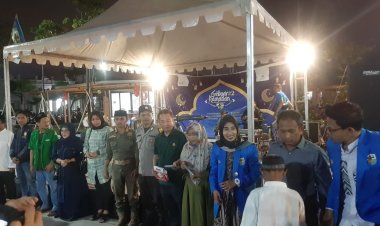 POLSEK PARUNG PANJANG POLRES BOGOR POLDA JABAR  MENGHADIRI SANTUNAN ANAK YATIM PIATU YANG DI SELENGGARAKAN KNPI KEC.PARUNG PANJANG