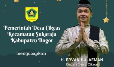 Pemerintah Desa Cikeas kecamatan Sukaraja kabupaten Bogor mengucap kan