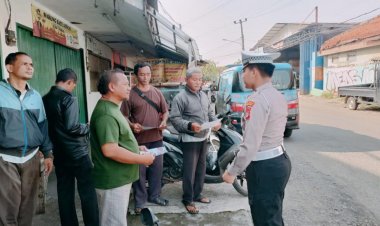Sat Lantqs Polres Bogor Gelar Sosialisai ETLE Kepada Masyarakat