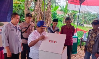 Pastikan Berlangsungnya Pilkades Berjalan Kondusif, Polsek Tenjo Lakukan Pengamanan