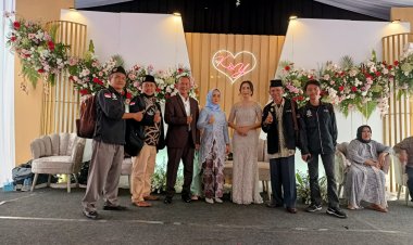 Ketum AIPBR Sambangi Pernikahan Putri Kades Sentul Kabupaten Bogor